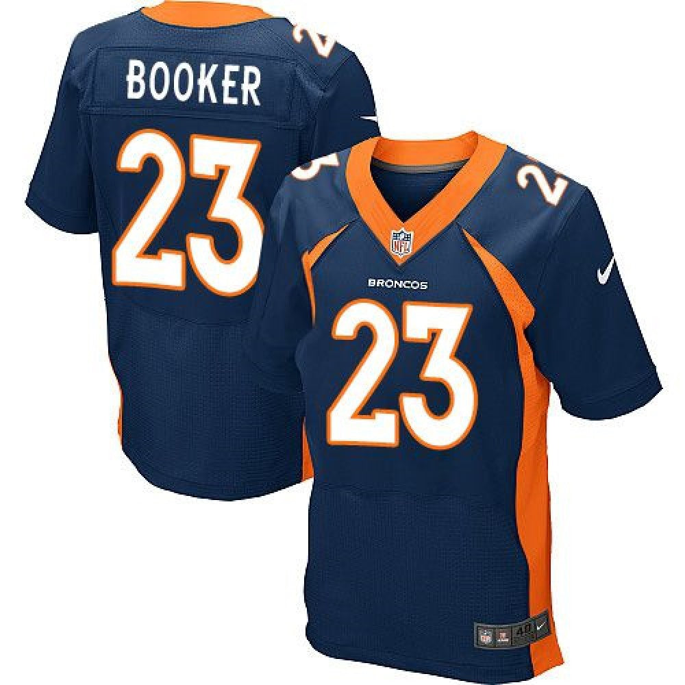 Broncos #23 Devontae Booker Navy Blue Alternate Men's Stitched NFL New Elite Jersey 