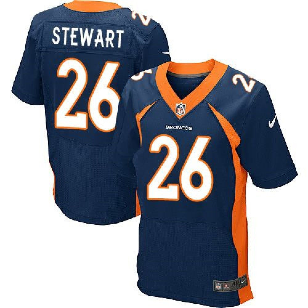 Broncos #26 Darian Stewart Navy Blue Alternate Men's Stitched NFL New Elite Jersey 