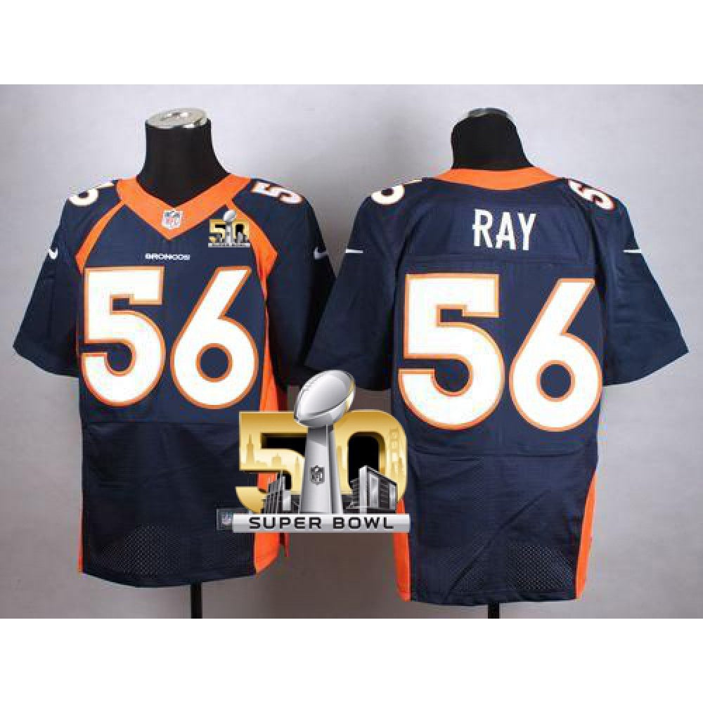 Broncos #56 Shane Ray Navy Blue Alternate Super Bowl 50 Men's Stitched NFL New Elite Jersey 