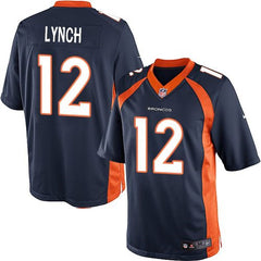 Broncos #12 Paxton Lynch Navy Blue Alternate Men's Stitched NFL Limited Jersey 