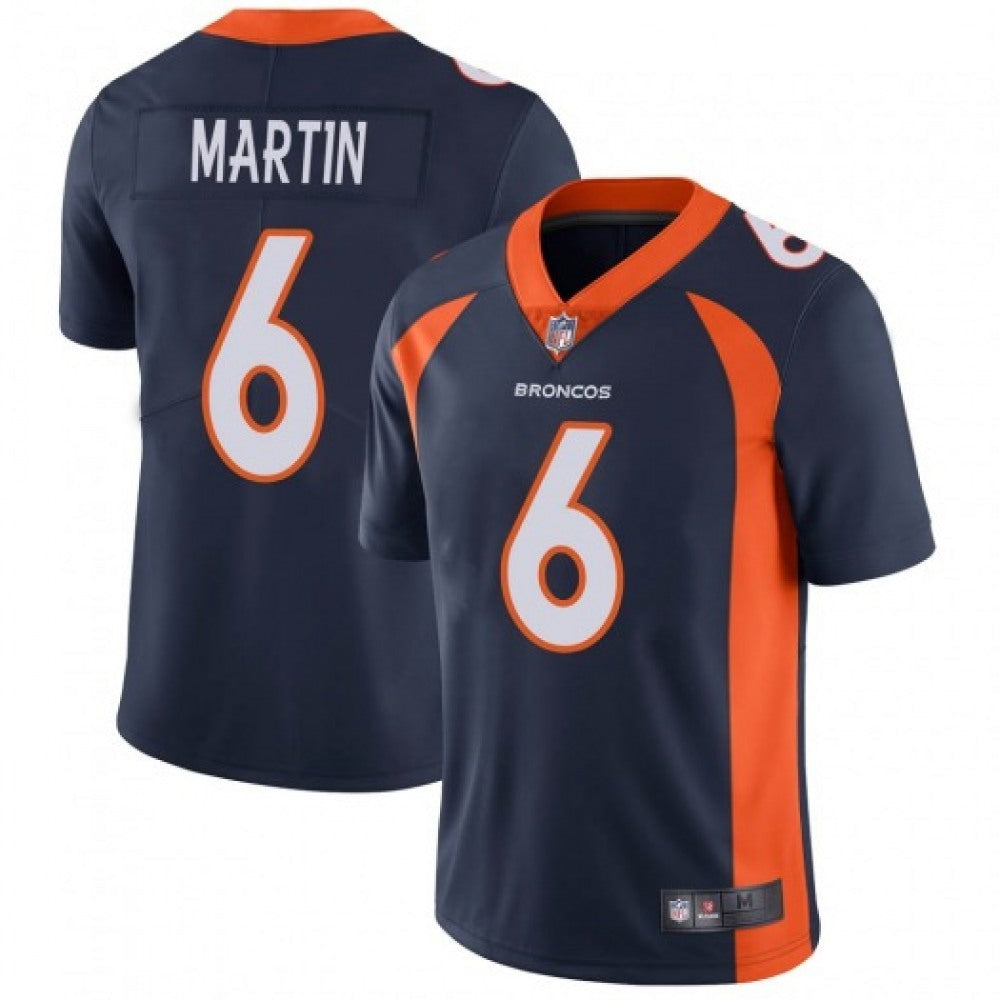 Men's Denver Broncos #6 Sam Martin Navy Vapor Untouchable Limited Stitched Jersey 