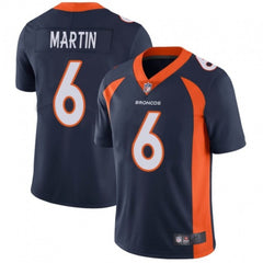 Men's Denver Broncos #6 Sam Martin Navy Vapor Untouchable Limited Stitched Jersey 
