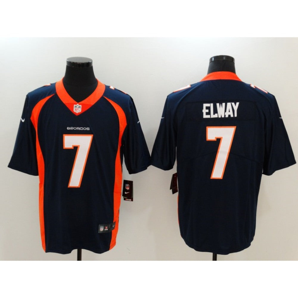 Men's Denver Broncos #7 John Elway Navy Vapor Untouchable Player Limited Jersey 
