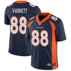 Men's Denver Broncos #88 Nick Vannett Navy Vapor Untouchable Limited Stitched Jersey 
