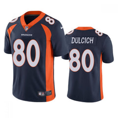 Men's Denver Broncos #80 Greg Dulcich Navy Vapor Untouchable Stitched Jersey 