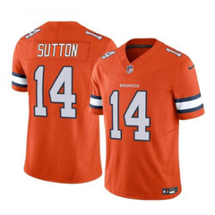 Men's Denver Broncos #14 Courtland Sutton Orange 2023 F.U.S.E. Vapor Untouchable Stitched Jersey 