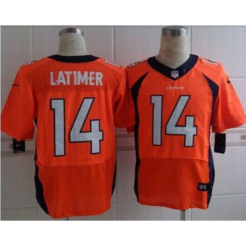 Broncos #14 Cody Latimer Orange Team Color Men's Stitched NFL New Elite Jersey 