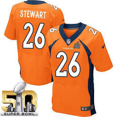 Broncos #26 Darian Stewart Orange Team Color Super Bowl 50 Men's Stitched NFL New Elite Jersey 