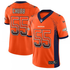 Men's Denver Broncos #55 Bradley Chubb Orange 2018 Drift Fashion Color Rush Limited Stitched NFL Jersey 