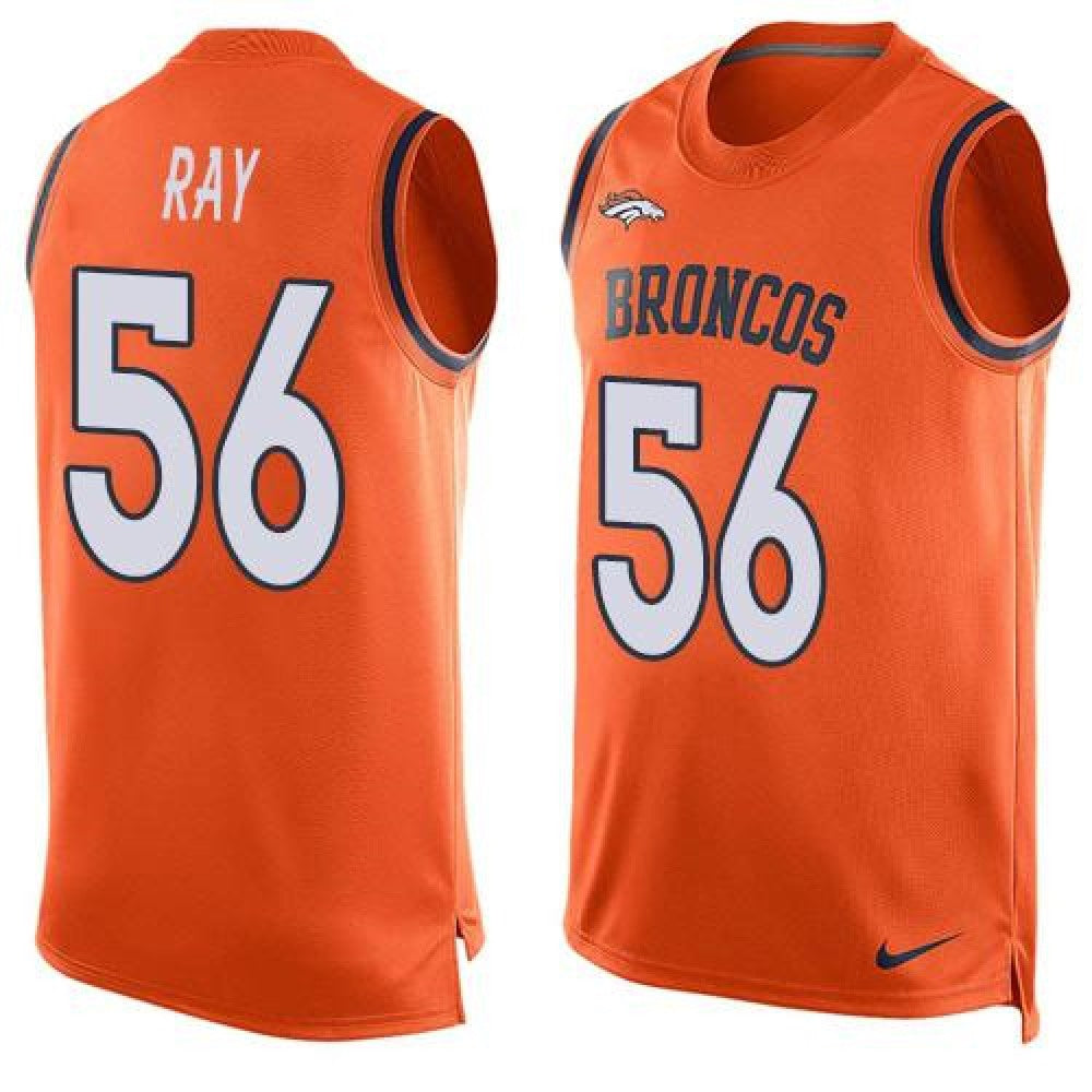 Broncos #56 Shane Ray Orange Team Color Men's Stitched NFL Limited Tank Top Jersey 