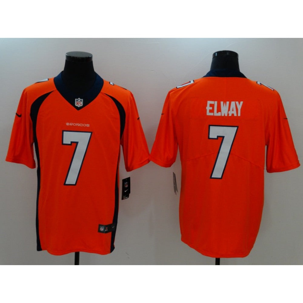 Men's Denver Broncos #7 John Elway Orange Vapor Untouchable Player Limited Jersey 