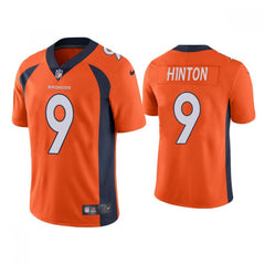 Men's Denver Broncos #9 Kendall Hinton Orange Vapor Untouchable Limited Stitched Jersey 