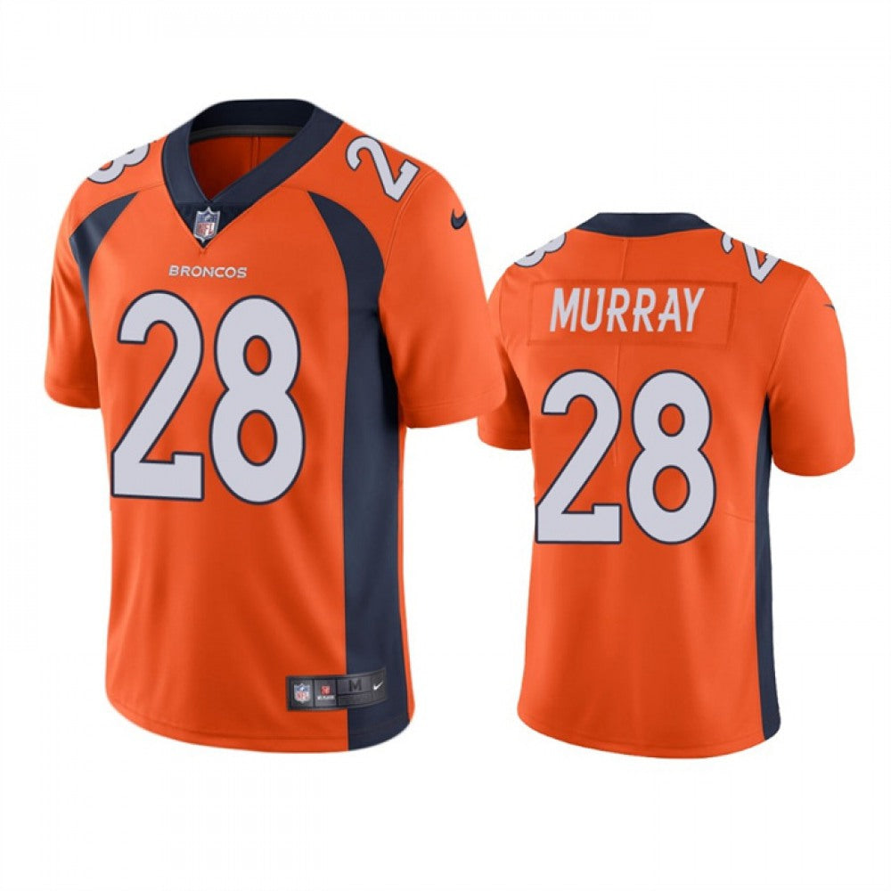 Men's Denver Broncos #28 Latavius Murray Orange Vapor Untouchable Stitched Jersey 