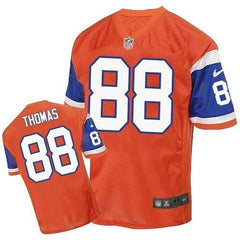 Broncos #88 Demaryius Thomas Orange Throwback Men's Stitched NFL Elite Jersey 