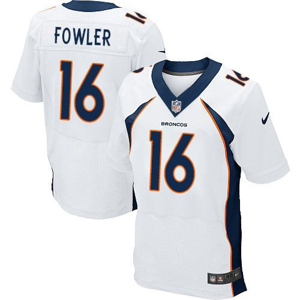 Broncos #16 Bennie Fowler White Men's Stitched NFL New Elite Jersey 