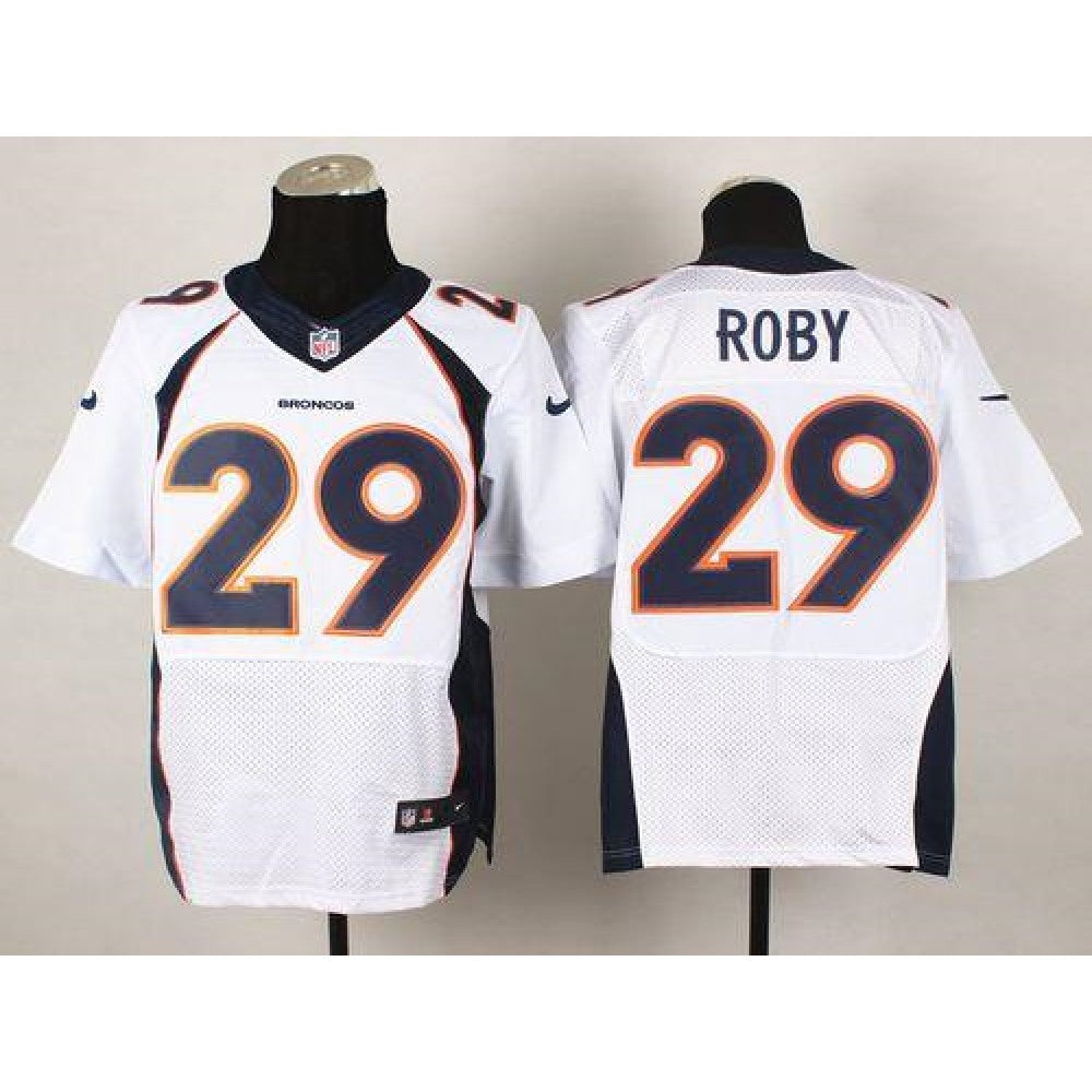 Broncos #29 Bradley Roby White Men's Stitched NFL New Elite Jersey 