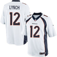 Broncos #12 Paxton Lynch White Men's Stitched NFL Limited Jersey 
