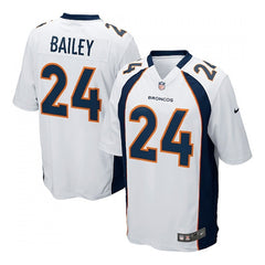Men's Denver Broncos #24 Champ Bailey White Vapor Untouchable Limited NFL Stitched Jersey 