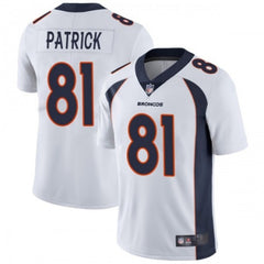 Men's Denver Broncos #81 Tim Patrick White Vapor Untouchable Limited Stitched Jersey 