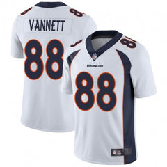 Men's Denver Broncos #88 Nick Vannett White Vapor Untouchable Limited Stitched Jersey 