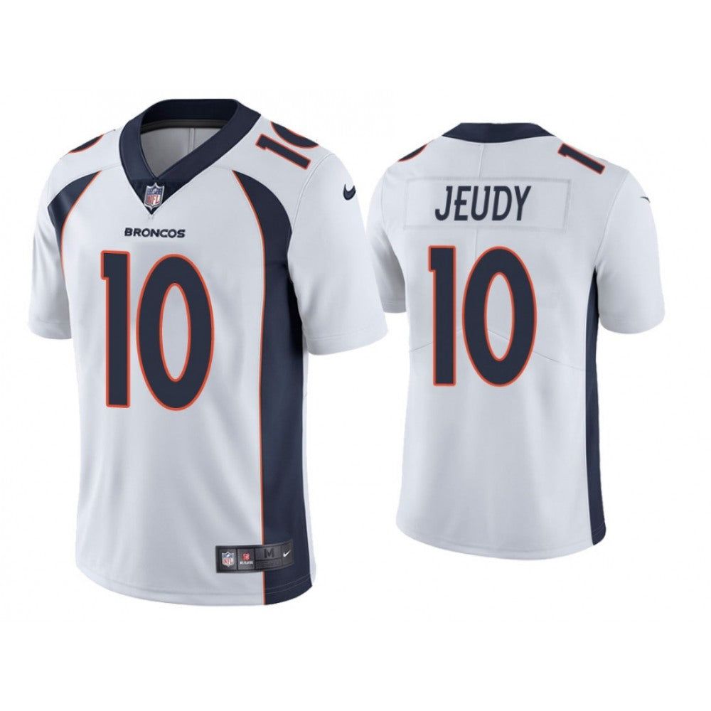 Men's Denver Broncos #10 Jerry Jeudy White 2019 Vapor Untouchable Stitched Jersey 
