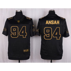 Lions #94 Ziggy Ansah Black Men's Stitched NFL Elite Pro Line Gold Collection Jersey 