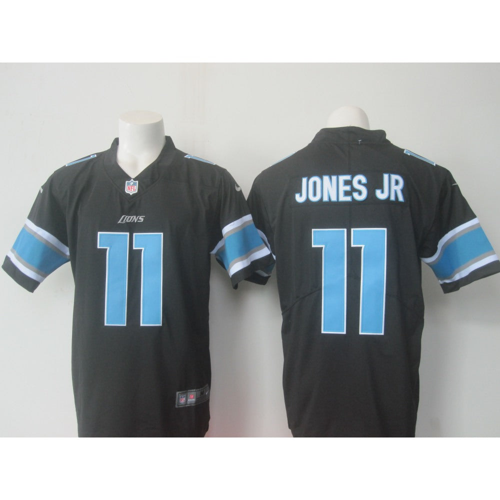Men's Detroit Lions #11 Marvin Jones Jr Black Limited Rush Stitched NFL Jersey 