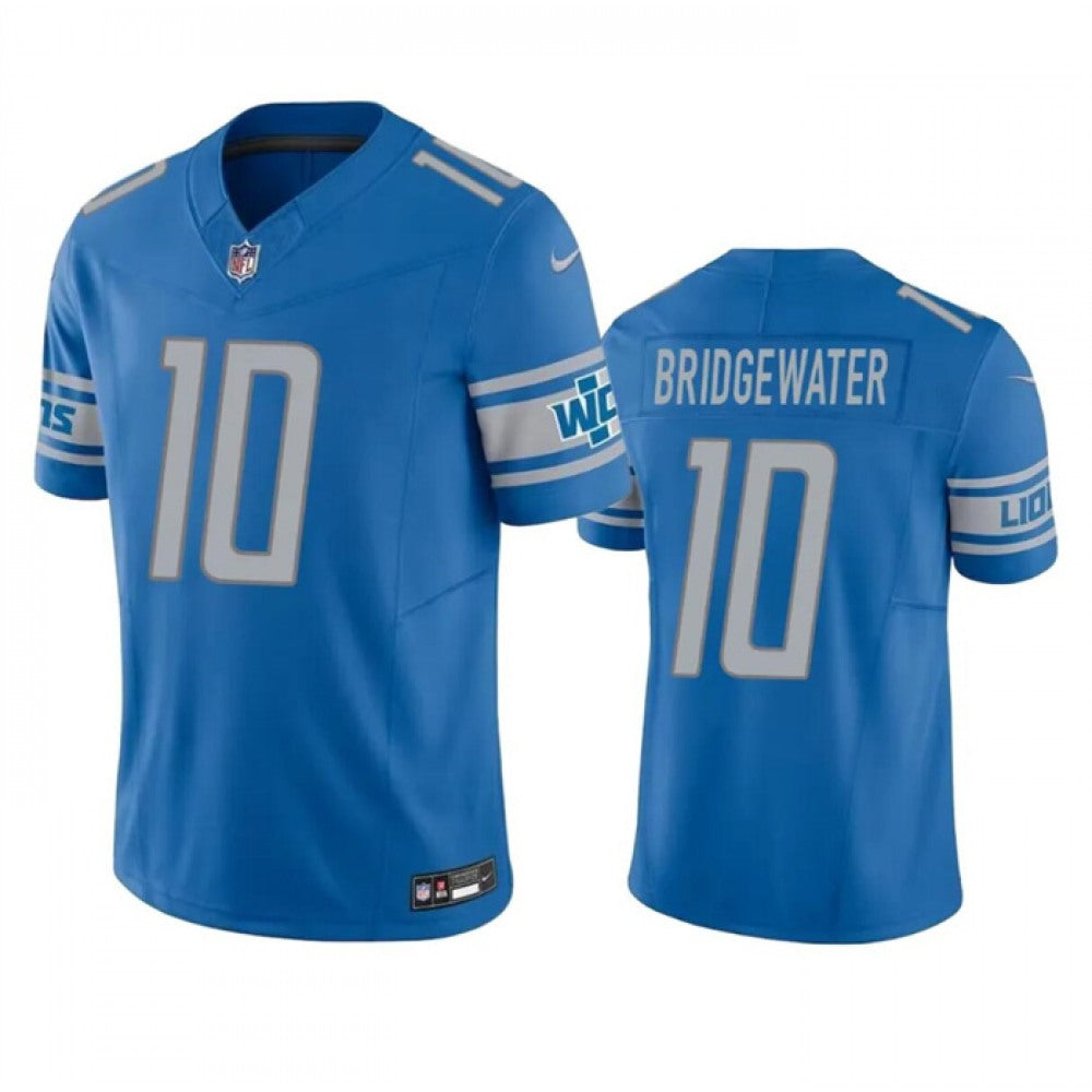 Men's Detroit Lions #10 Teddy Bridgewater Blue 2023 F.U.S.E. Vapor Untouchable Limited Stitched Jersey 