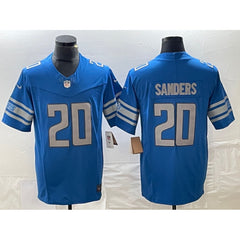 Men's Detroit Lions #20 Barry Sanders Blue 2023 F.U.S.E. Vapor Untouchable Limited Stitched Jersey 