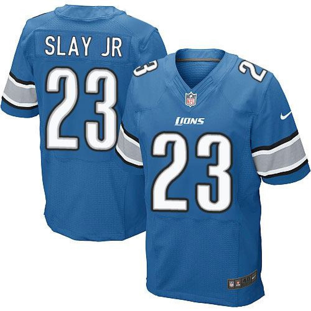 Lions #23 Darius Slay JR Blue Team Color Men's Stitched NFL Elite Jersey 