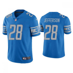 Men's Detroit Lions #28 Jermar Jefferson Blue Vapor Untouchable Limited Stitched Jersey 