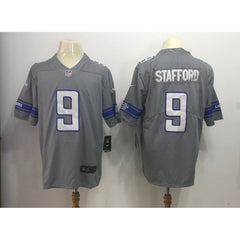 Men's Detroit Lions #9 Matthew Stafford Gray 2017 Color Rush Legend Stitched NFL Jersey 
