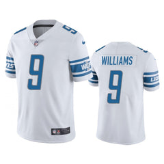 Men's Detroit Lions #9 Jameson Williams White Vapor Untouchable Limited Stitched Jersey 