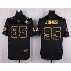 Packers #95 Datone Jones Black Men's Stitched NFL Elite Pro Line Gold Collection Jersey 