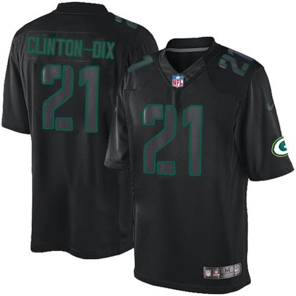 Packers #21 Ha Ha Clinton-Dix Black Men's Stitched NFL Impact Limited Jersey 