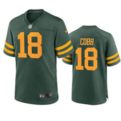 Men's Green Bay Packers #18 Randall Cobb 2021 Green Stitched Football Jersey 