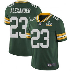 Men's Green Bay Packers #23 Jaire Alexander Green 2021 Super Bowl LV Stitched NFL Jersey 