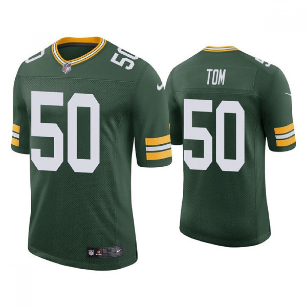 Men's Green Bay Packers #50 Zach Tom Green Stitched Football Jersey 