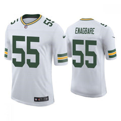 Men's Green Bay Packers #55 Kingsley Enagbare White Stitched Football Jersey 