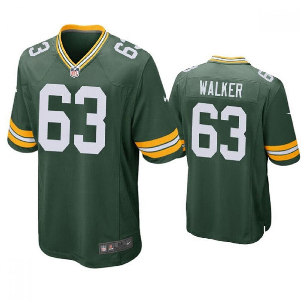 Men's Green Bay Packers #63 Rasheed Walker Green Stitched Football Jersey 