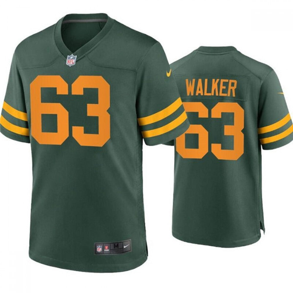Men's Green Bay Packers #63 Rasheed Walker Green Stitched Football Jersey 