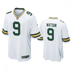 Men's Green Bay Packers #9 Christian Watson White Stitched Football Jersey 