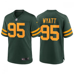 Men's Green Bay Packers #95 Devonte Wyatt Green Stitched Football Jersey 