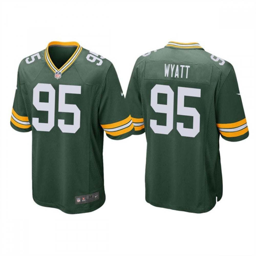 Men's Green Bay Packers #95 Devonte Wyatt Green Stitched Football Jersey 