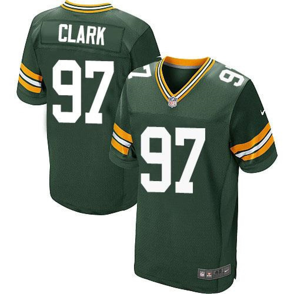 Packers #97 Kenny Clark Green Team Color Men's Stitched NFL Elite Jersey 