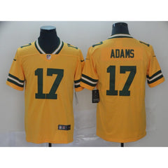 Men's Green Bay Packers #17 Davante Adams Gold Inverted Legend Stitched NFL Jersey 