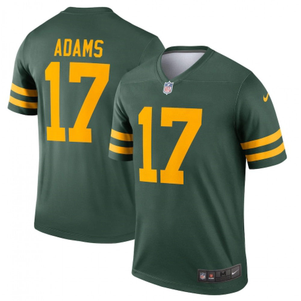 Men's Green Bay Packers #17 Davante Adams 2021 Green Legend Stitched Football Jersey 