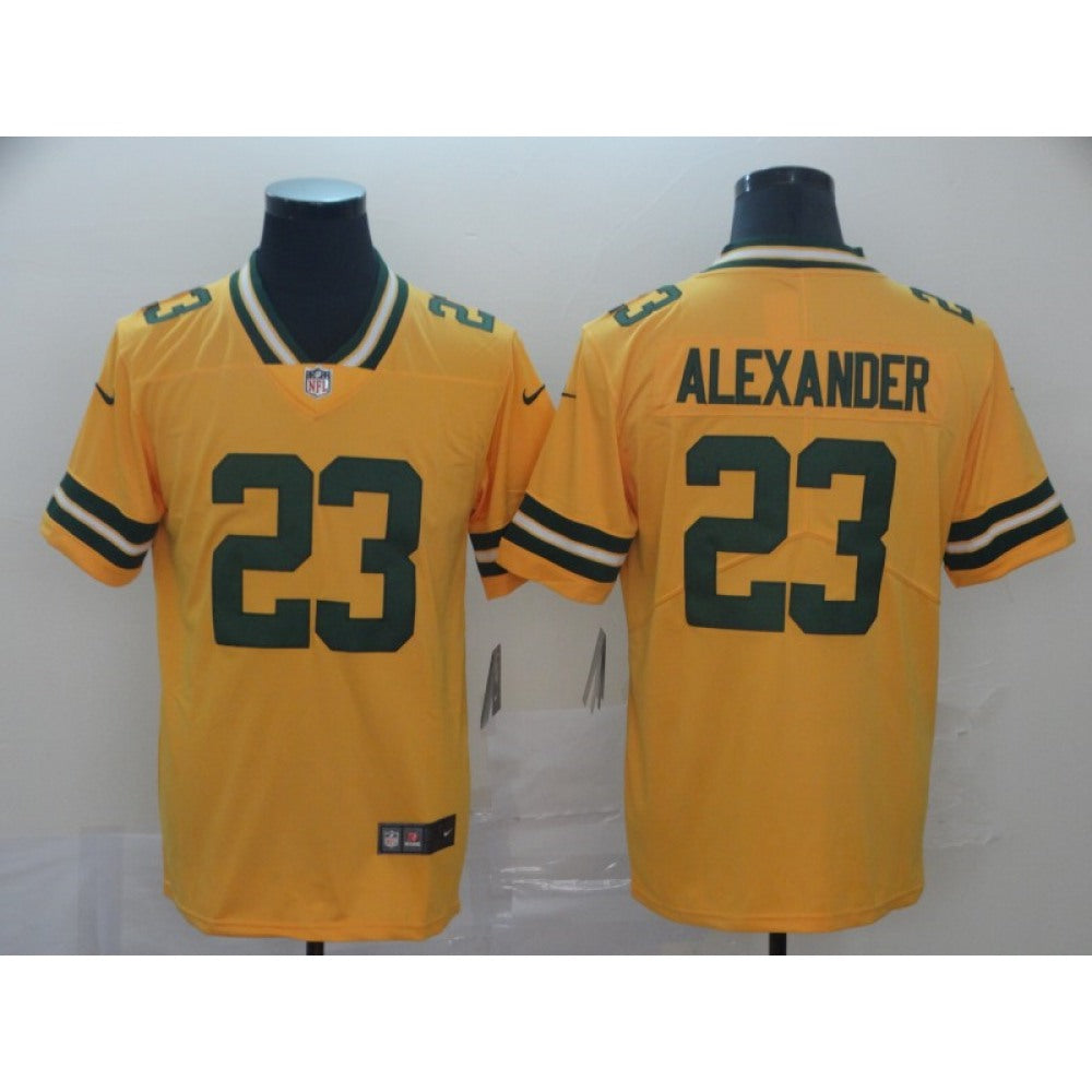 Men's Green Bay Packers #23 Jaire Alexander Gold Inverted Legend Stitched NFL Jersey 