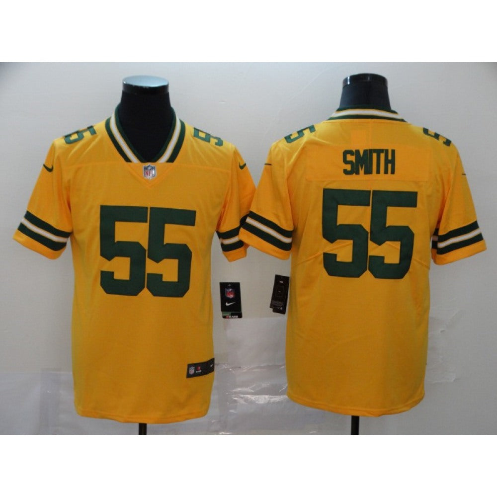 Men's Green Bay Packers #55 Za'Darius Smith Gold Inverted Legend Stitched NFL Limited Jersey 