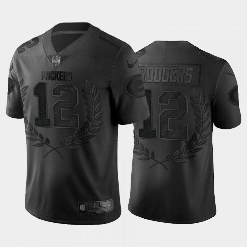 Men's Green Bay Packers #12 Aaron Rodgers Black Special Edition Limited Stitched Jersey 